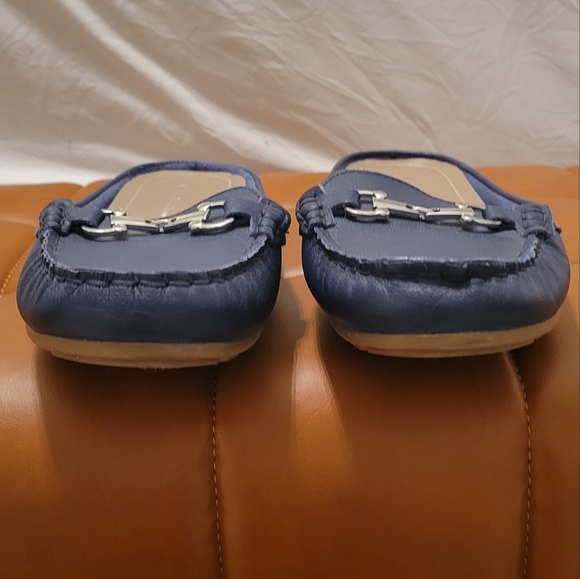 Mercer & Madison Blue Leather Slip On Flats Size 9.5 - Picture 3 of 10